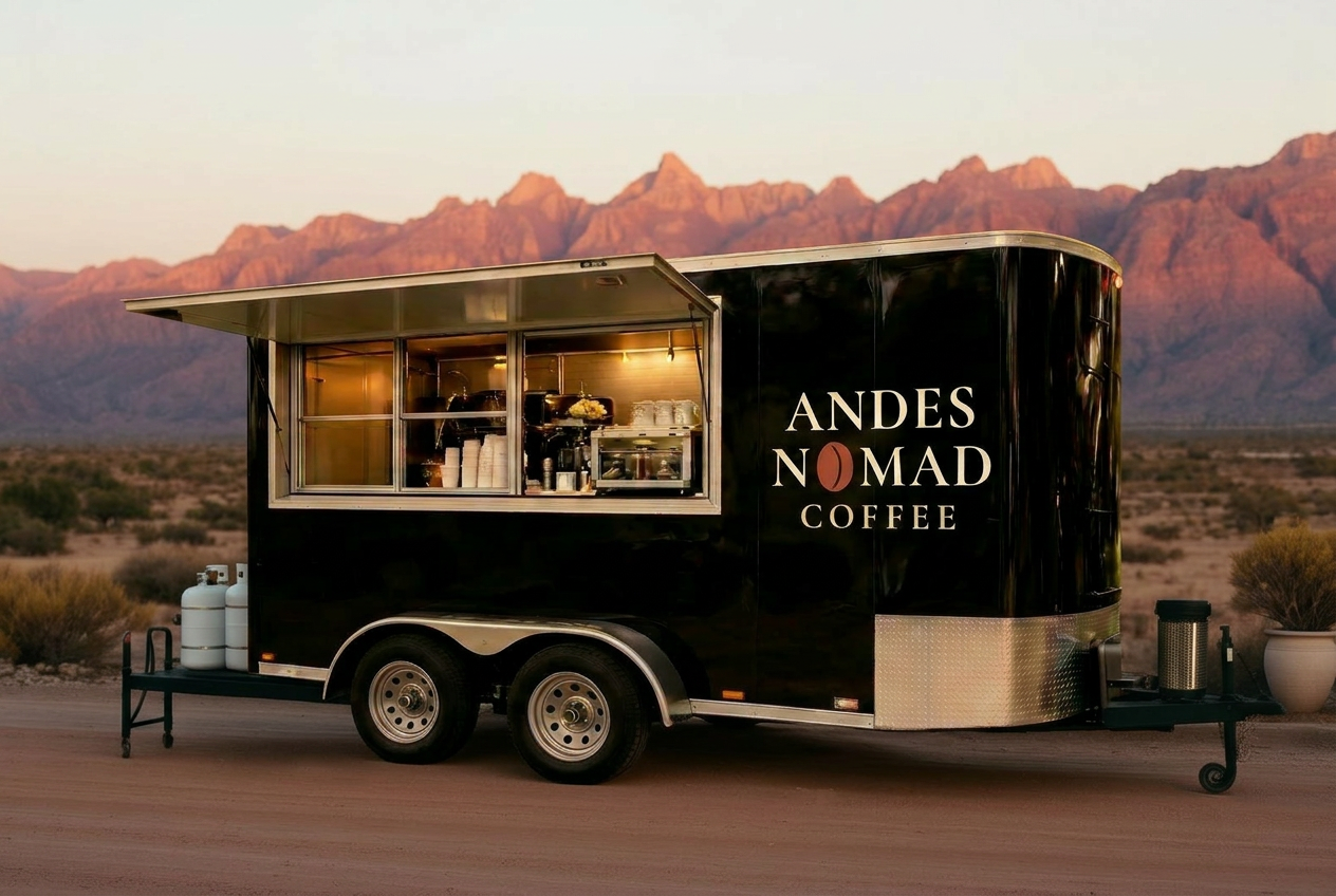 The Andes Nomad mobile café trailer